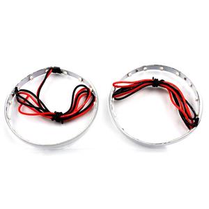 Faros Delanteros para Automóvil con Anillo de Ojo de Demonio LED de 360° de Alta Luminosidad, Lentes Bi-Xenón de 3 Pulgadas, Material de Aluminio, 6000K, Directo de Fábrica - Product Image 1