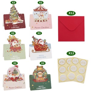 Tarjetas de Felicitación Plegables 3D en Oferta para Halloween, Navidad y Nochevieja - Papel Recubierto con Estampado en Caliente - Product Image 5