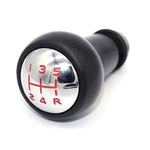 Pommeau de levier de vitesse de voiture 5 vitesses en cuir ergonomique pour Peugeot Citroen Renault - Product Image 1