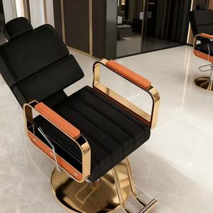 Silla de Salón Ergonómica con Base Redonda de Material Premium para Barbería - Product Image 3