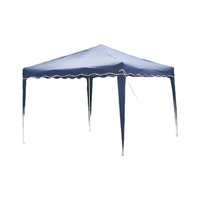Gazebo instantané 3x3M, tente portable d'extérieur, sac de transport, piquets, cordes, PVC, cadre en fer enduit de poudre, imperméable, écran LED, résistant au vent