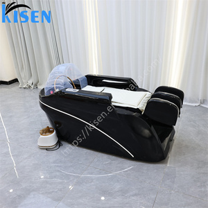 Chaises de massage pour spa capillaire à prix d'usine, très vendues, avec lit de shampooing et thérapie à la vapeur, mobilier de salon pour salon de coiffure et barbershop - Product Image 2