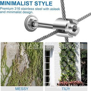 Eda Stainless Steel Cable 1mm Heavy Duty Trellis <b>Wire</b> For Garden <b>Netting</b> - Product Image 5