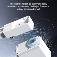Tuya Moderne Intelligent Simple Double Rideau Électrique En Alliage De Métal Piste Mini Moteur Type Caché Support Alexa Contrôle