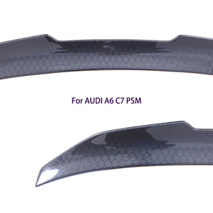 สปอยเลอร์หลังคาร์บอนไฟเบอร์ทรงรังผึ้งสไตล์ PSM สำหรับรถ A6 C7 Sedan ปี 2012-2015 - Product Image 3
