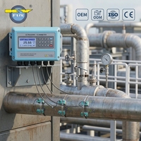 Oferta Especial: Medidor de Flujo Ultrasónico de Montaje en Pared con Comunicación HART para Inspección de Flujo en Tuberías de Agua, Químicos y Petróleo