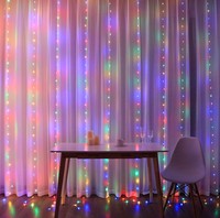 Guirlande lumineuse USB Twinkle 3x3m en cuivre, 300 LED, avec fonction musique et voix, 12 modes, télécommande, pour Noël