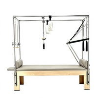Table de Pilates Cadillac ou Table Trapèze Professionnelle en Bois d'Érable pour Salle de Sport ou Studio de Yoga Pilates, Appareil de Pilates