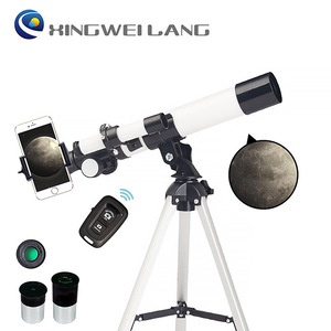 Astronomical Telescope 40040 Silver Refracting With Finder High Magnification High Definition For Children Astronomy Observation - Product Image 4