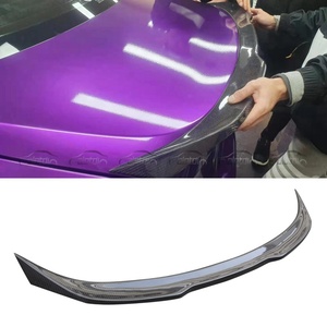 CS Style Carbon <b>Boot</b> Lip Rear Trunk Spoiler Wing for G70 Genesis Hyundai Ducktail 2017-2020 - Product Image 2
