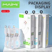 Câbles de charge rapide USB MAIMI X59 en matériau TPE, 1 m, cuivre pur, cœur de fil 6A, blanc, type C, câble de transmission de données et de charge