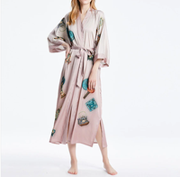 Peignoir Long pour femmes, en soie, tenue de soirée décontractée, pour mariée, idéal pour un mariage