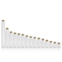 Offre Spéciale – Mini Bouteille en Verre Vide avec Bouchon en Liège – 3ml, 4ml, 5ml, 6ml, 7ml, 8ml, 10ml, 15ml – Petite Bouteille à Souhaits