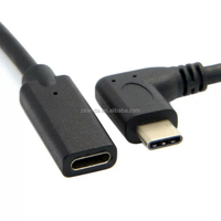 Vente chaude 90 Degrés Angle C Câble De Données Charge Rapide Pur Cuivre OTG Extension Connecteurs À Angle Droit C Mâle Femelle Imprimante
