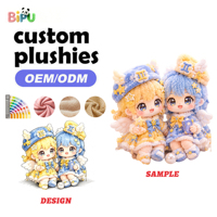 Peluches personnalisées sur mesure de la série 12 signes du zodiaque, jumeaux, avec rembourrage en coton PP doux, personnage en peluche, fabricant OEM