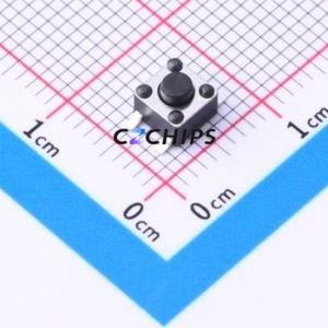 TSC015B03826A13 Tactile Switch SMD-4P,4.5x4.5mm Switch Round Button 2.6N Vertical Mount 4.5mm - Product Image 1