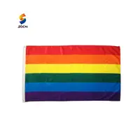 Custom Flying 90X150Cm Polyester Regenboog Gay Vlag Van Groothandel Gay Pride 3X5 Regenboog Bunting Grote vooruitgang Pride Vlaggen