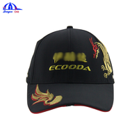 Cappellino da Baseball Personalizzato con Ricamo Drago e Luce LED, Cappello Sportivo da Esterno a 6 Pannelli Regolabile per Sicurezza Notturna