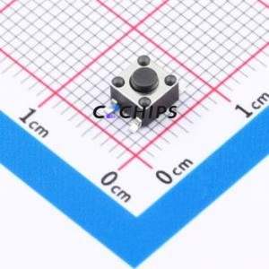 BTS0C00151ABG00 Tactile Switch SMD-4P,4.5x4.5mm Switch Round Button 1.8N Vertical Mount 4.5mm - Product Image 1
