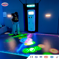 Projecteur de sol mobile interactif, système de projection pour aire de jeux intérieure, pour centre commercial