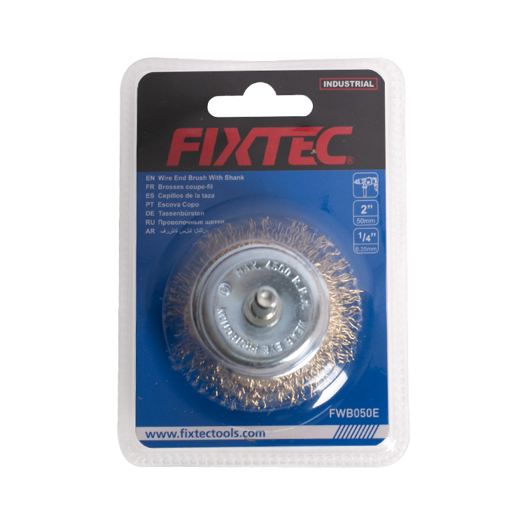 Концевая щетка с хвостовиком FIXTEC 1 "2" 3"