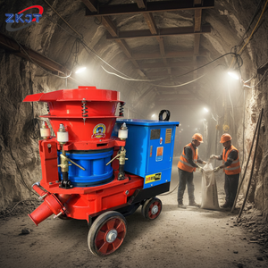 高品質ローター式ドライショットクリートマシン - コンクリート噴射機 - ギティングマシン 7m3/時 - Product Image 1