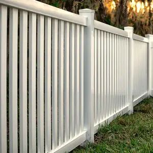 Longjie Pagar Balkon dan Tangga 3ft X6ft, Rel Plastik PVC Putih