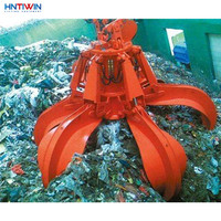 HNTIWIN hydraulique électrique mécanique 10t grue à clapet Multivalve saisir seau moteur sans fil télécommande pour les ordures