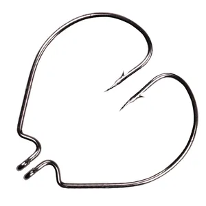 Lushawer 10 cái 1000 cái móc câu cá bằng thép carbon Jig Crank móc bass lớn đầu Jig móc thép gai cho Mồi Câu Cá mềm - Product Image 6