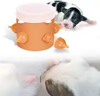 Food Grade Siliconen Puppy Hond Kat Konijn Feeder Huisdier Verpleging Fles Tepel Meerdere Melk Feeder Kom Station