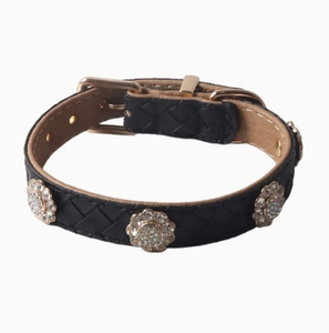 Collier pour animaux de compagnie en cuir PU avec strass, collier pour <span class=keywords><strong>chien</strong></span> et chat, design de bijoux exquis et étincelant, magnifique collier pour animaux de compagnie - Product Image 5