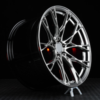 Jantes Concaves OEM Forgées à Profil Profond Noir 5x120 5x114.3 5x130 18-26 Pouces pour BMW Audi Nissan GTR Urus C8 Sport