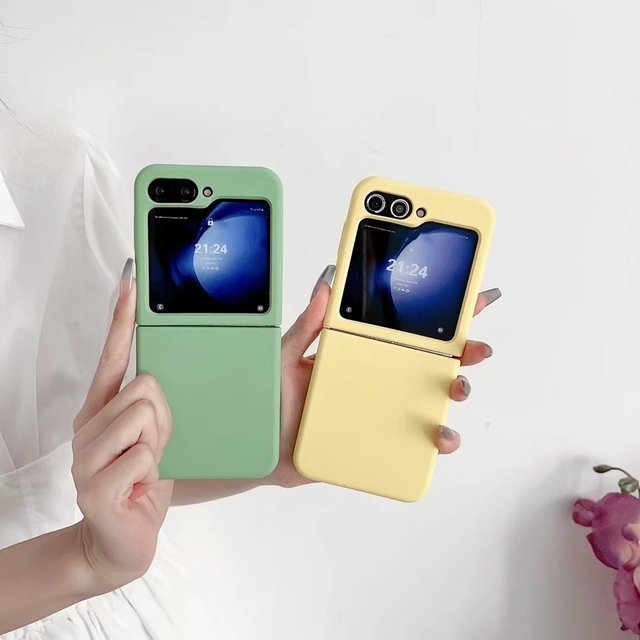 Silicone Anti Slip Mobile Phone Case for Samsung Flip 3 4 5 6 Liquid Silicone Soft Shockproof Cover for Samsung Fold 3 4 5 6