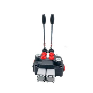 Válvula de Control Direccional Monobloque Hidráulica Manual Huamao DCV40 de 40 Litros/min y 2 Bobinas, Distribuidor Hidráulico de 15 kg - Product Image 4