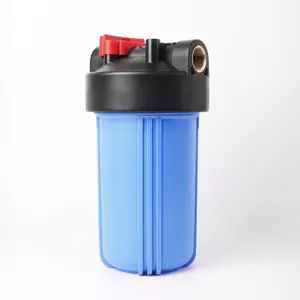 MSQ 10 дюймов Большой синий корпус фильтра высокого потока полипропиленовая Крышка давления Тяжелый Корпус фильтра для воды