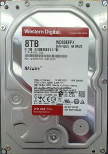 For 8TB for Red Plus NAS <b>Internal</b> Hard <b>Drive</b>-5640 RPM 6Gb/s CMR 256 MB 3.5" WD80EFPX Storage Capacity Large-scale - Product Image 4