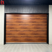 Porte de garage isolée Bolang, aspect bois, sectionnelle, 16 pieds, 6 pieds, 5 pieds, portes de garage pour voitures 16x7, 9x7, fenêtre de jour personnalisée, fabricant