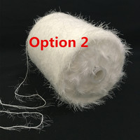 Strick garne Großhandel weiß 0,9 cm 13NM 100% Nylon Nerzhaar Phantasie Feder garn für Pullover