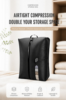 Sacs de compression sous vide professionnels, imperméables IPX8, réutilisables, grande taille, en matériau PA+PE, pour valises de voyage, durables, gain de place