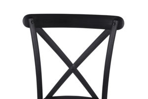 Solution d'assise noire en résine à faible entretien pour les mariages et les fêtes en plein air - Product Image 4