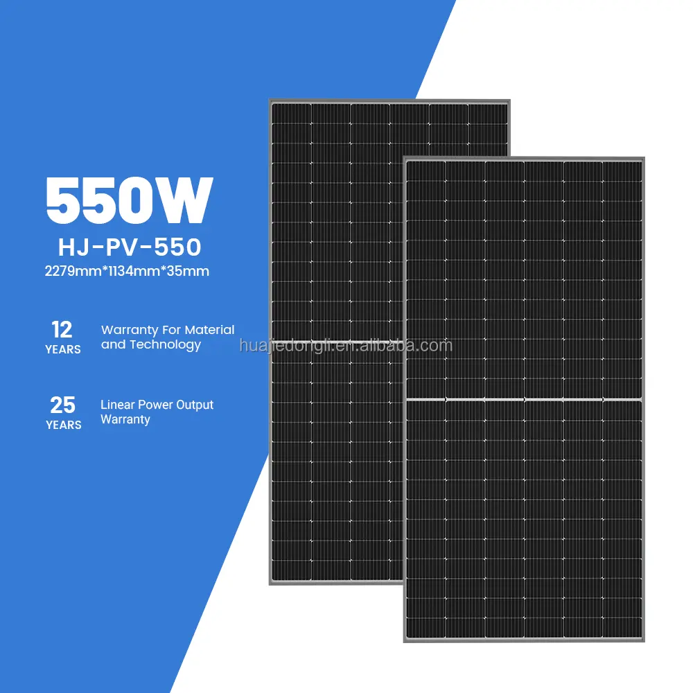 540W 550 W 560 Watt 800W Monocrystalline PV điện năng lượng mặt trời nhà sản xuất tấm năng lượng mặt trời 550 watt