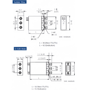 Módulo de interruptor RF SPDT de 80W 1~2.5GHz/2.5~6GHz con bloqueo de seguridad, SMA-50K +5V, proveedor de China, modelo E2SL1812W10S0, aislamiento de 70dB E2SL - Product Image 2