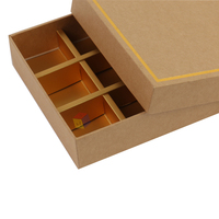 Boîte-cadeau de bonbons à couvercle en deux pièces personnalisée haut de gamme emballage de boîte de papier de chocolat avec plateau intérieur