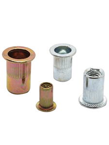 Tuerca de remache de acero inoxidable <span class=keywords><strong>aluminio</strong></span> M3M4M5M6M8 con cabeza plana <span class=keywords><strong>Tuercas</strong></span> de remache moleteadas Tuerca de inserción chapada en zinc - Product Image 2