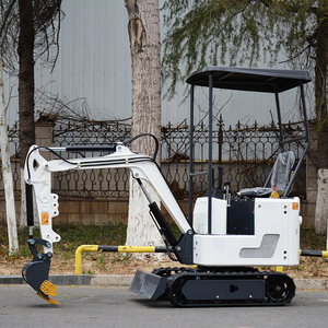 Hot Shopping Mini Excavadora Farm Nueva Micro excavadora sobre orugas de 1,2 toneladas con varios accesorios Mini Excavadora hidráulica para jardín - Product Image 3