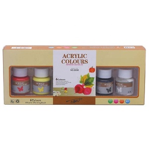 Boîtes suspendues violettes à cinq panneaux, 12 couleurs, Tube en aluminium, Gouache, <span class=keywords><strong>peinture</strong></span>, avec fenêtre en PVC - Product Image 5