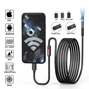 Caméra d'inspection endoscopique <span class=keywords><strong>INSKAM</strong></span> W300 3.1 Micro USB/Type-C, étanche IP67, éclairage LED, compatible IOS/<span class=keywords><strong>Android</strong></span>, mini - Product Image 6