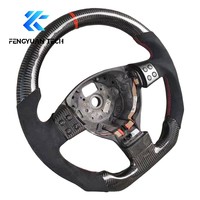 Volant de voiture en fibre de carbone pour VW Golf 4 5 R Mk4 Mk5 GTI R32 Jetta Bora Touran Passat B7 Tiguan R-Line Seat Leon FR