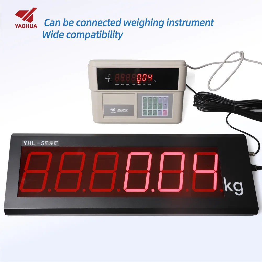 OEM Weighing Indicator YHL-5 LED Remote Weighing Data Display For Digital Indicator