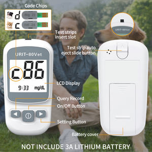 최고의 애완 동물 휴대용 의료 모니터 애완 동물 관리를위한 새로운 도착 수의 혈당 측정기 테스트 스트립 - Product Image 1